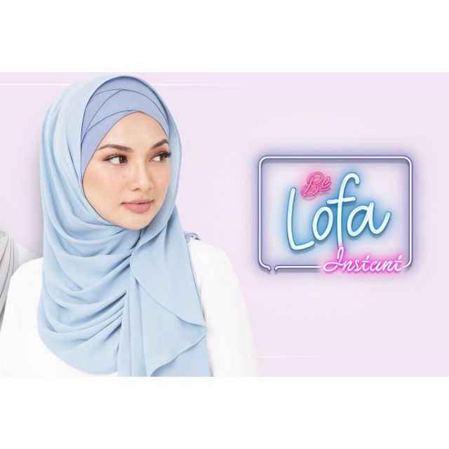  100 Original Belofa  Instant Shawl Shopee Malaysia