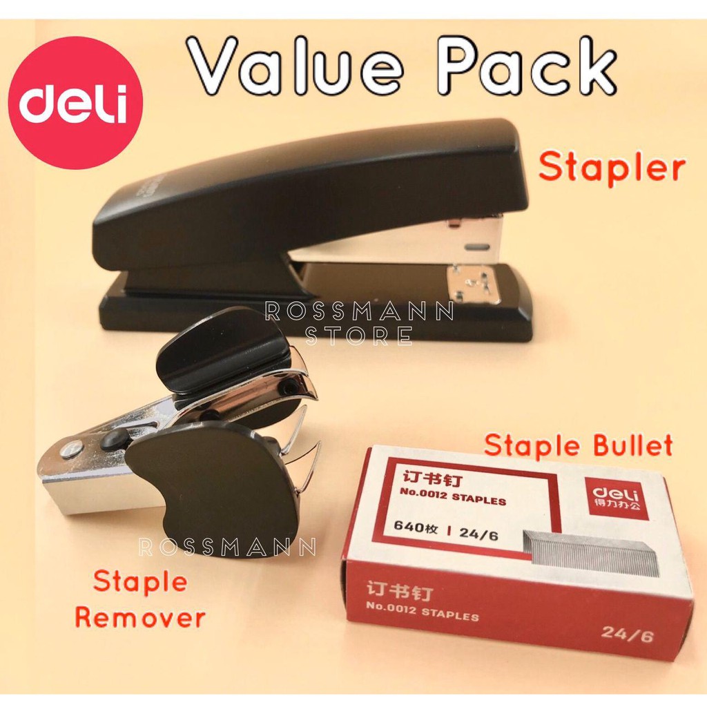 (Ready Stock) Stapler Staple Remover, Staple Bullet, 0354, Stapler, Office School Stationery