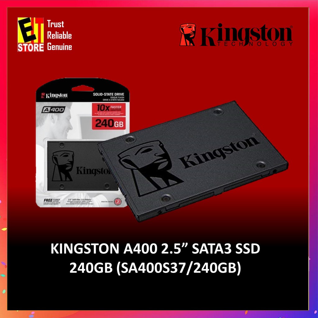Kingston A400 240GB 2.5" SSD - SA400S37/240G | Shopee Malaysia