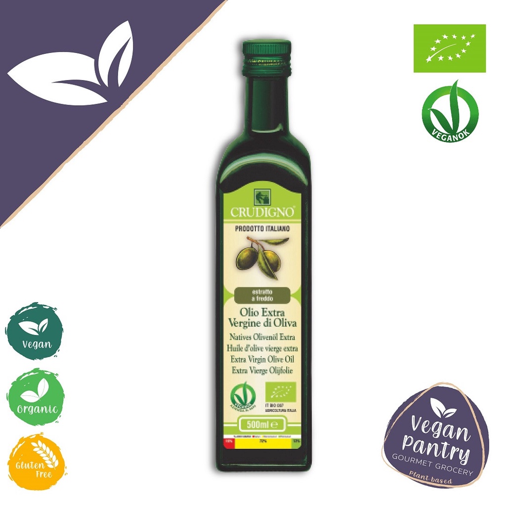Crudigno Organic Extra Virgin Olive Oil 500ml | Shopee Malaysia