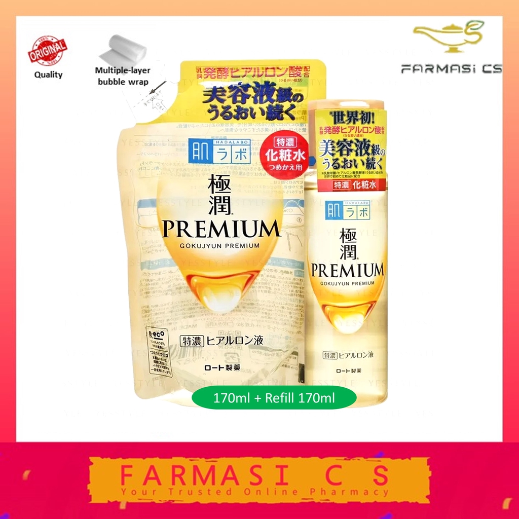 Hada Labo Premium Hydrating Lotion 170ml + Refill 170ml EXP06/2023