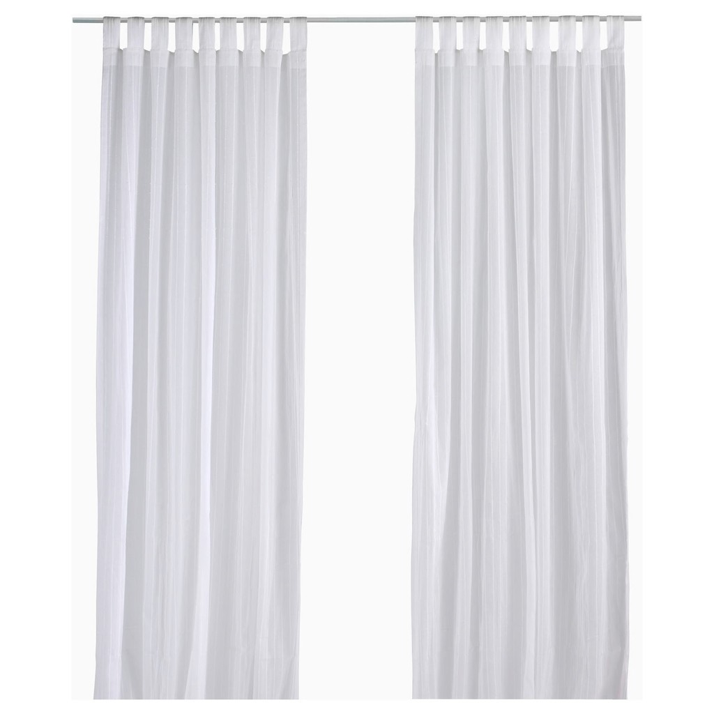 IKEA MATILDA Sheer curtains, 1 pair, white | Shopee Malaysia