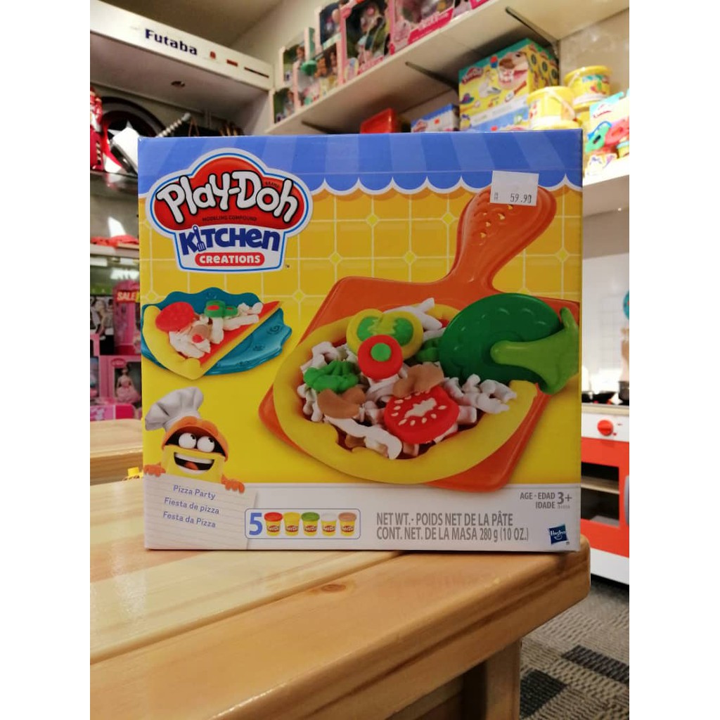 play doh kitchen creations pizza party