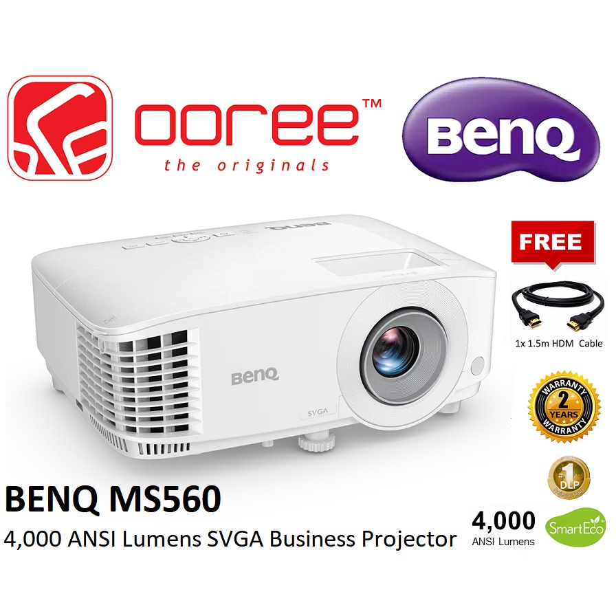 BenQ MS560 SVGA画質 DLP ビジネスエントリープロジェクター (4,000ANSIルーメン SVGA 2.3kg 20000 - 4