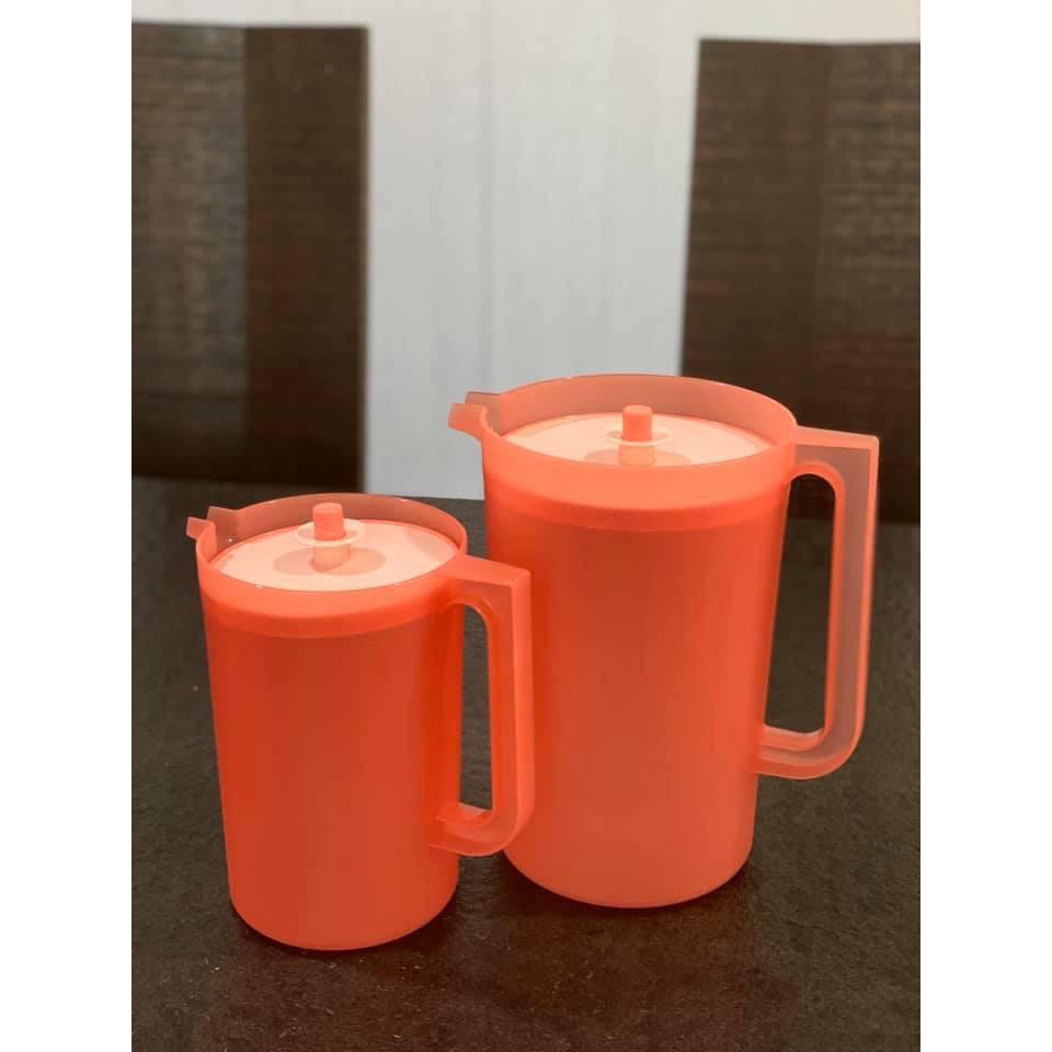 Tupperware Coral Blooms Pitcher Set