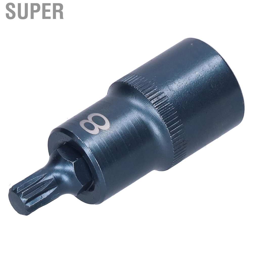 2.2in S2 Alloy Steel Socket Bit 12‑Side Quick Wrench Rust‑Proof  Electric Tool