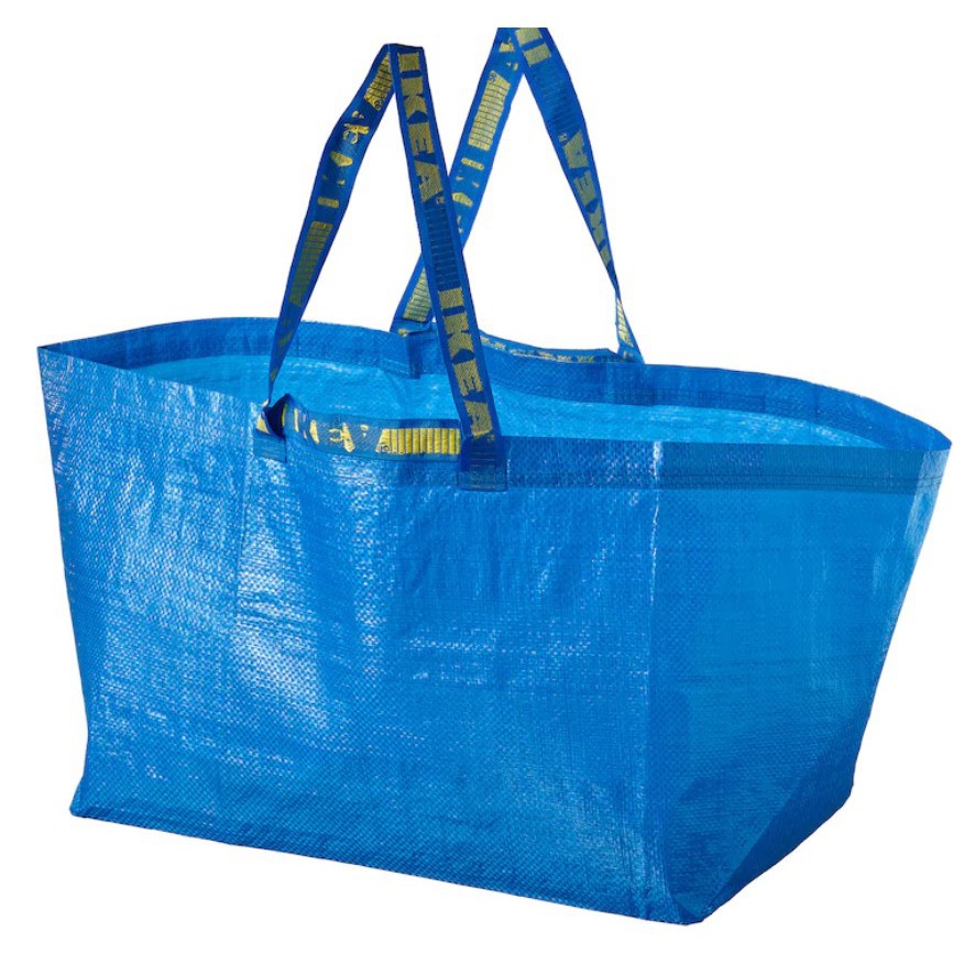 Carrier Bag Storage Bag S M L Blue Black White Transparent Laundry Shopping Ikea Shopee Malaysia