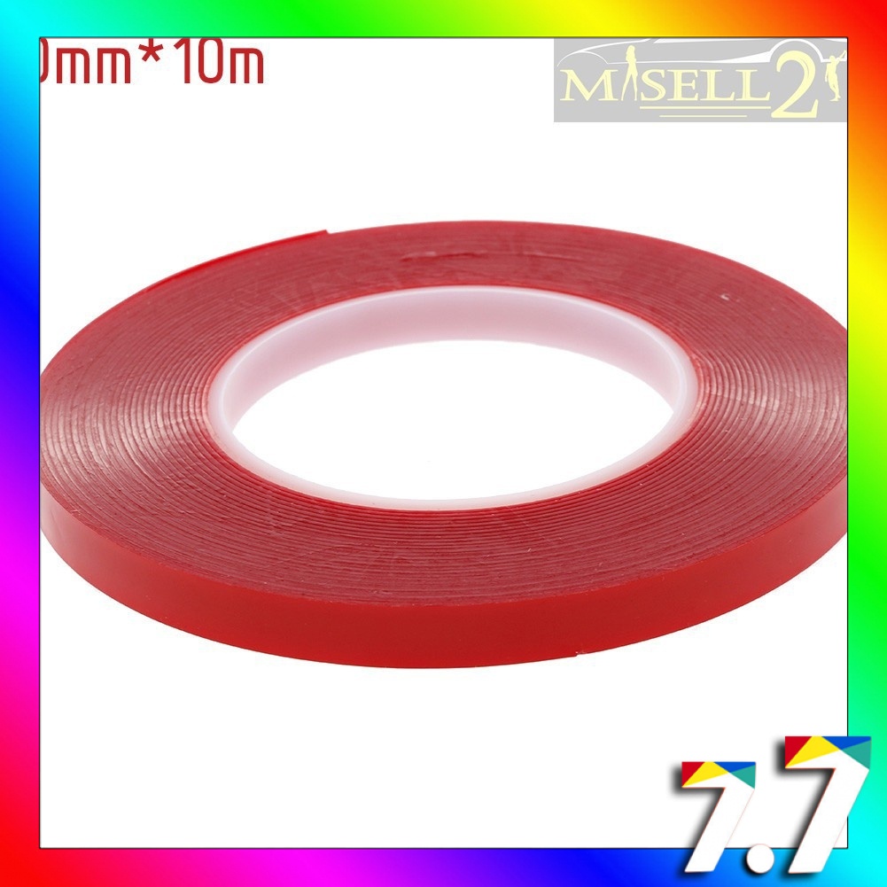 Ready Stock 10mm 10meter Double Sided Tape Strong Clear Transparent Acrylic Foam Adhesive Shopee Malaysia