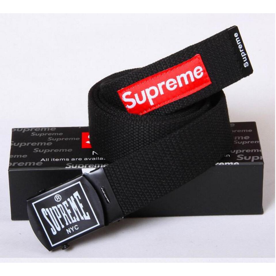 supreme canvas belt