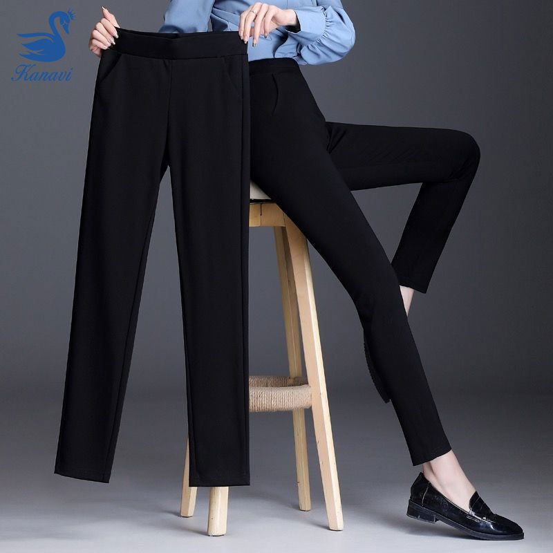 Kanavi Female Trousers Pants Capris Work Suit Slim OL Style Pencil ...