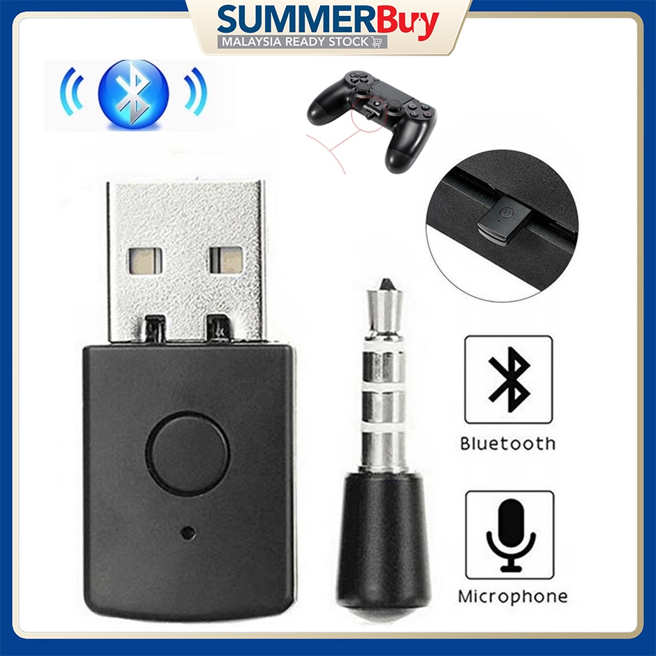 PS5/PS4 Wireless Bluetooth USB Adapter Dongle 4.0 Receiver for Playstation 4 PS4 Headphone Microphone