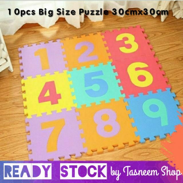 10pcs Big Size Soft Eva Foam Puzzle Mat Pad Floor Baby Kids Play