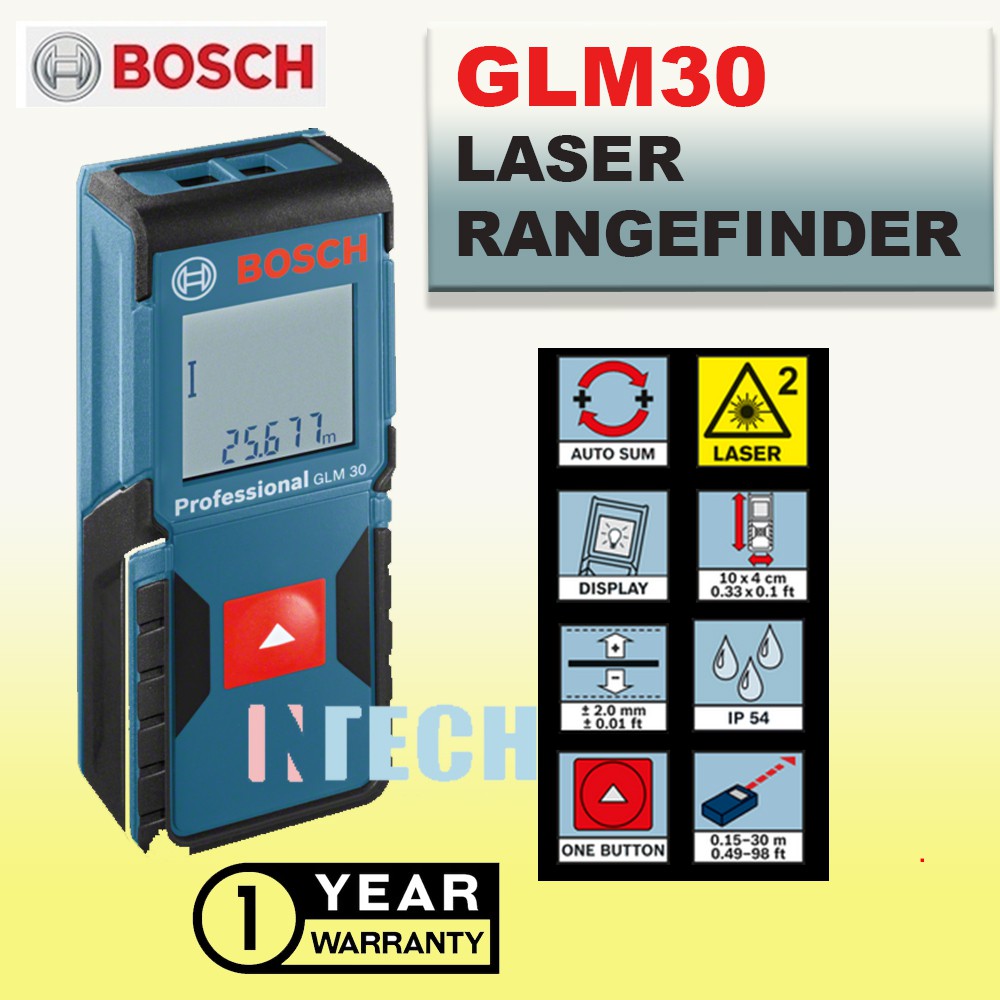 BOSCH GLM 30 LASER RANGEFINDER (GLM30) Shopee Malaysia