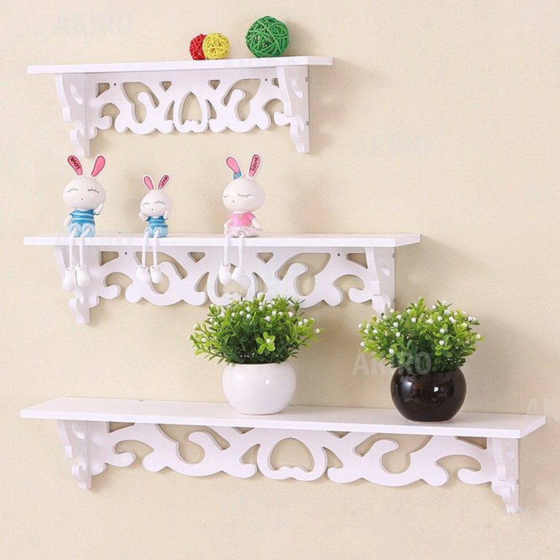  Rak  Hiasan  Dinding 3 set 3pcs Korean Ledge Home Decor 