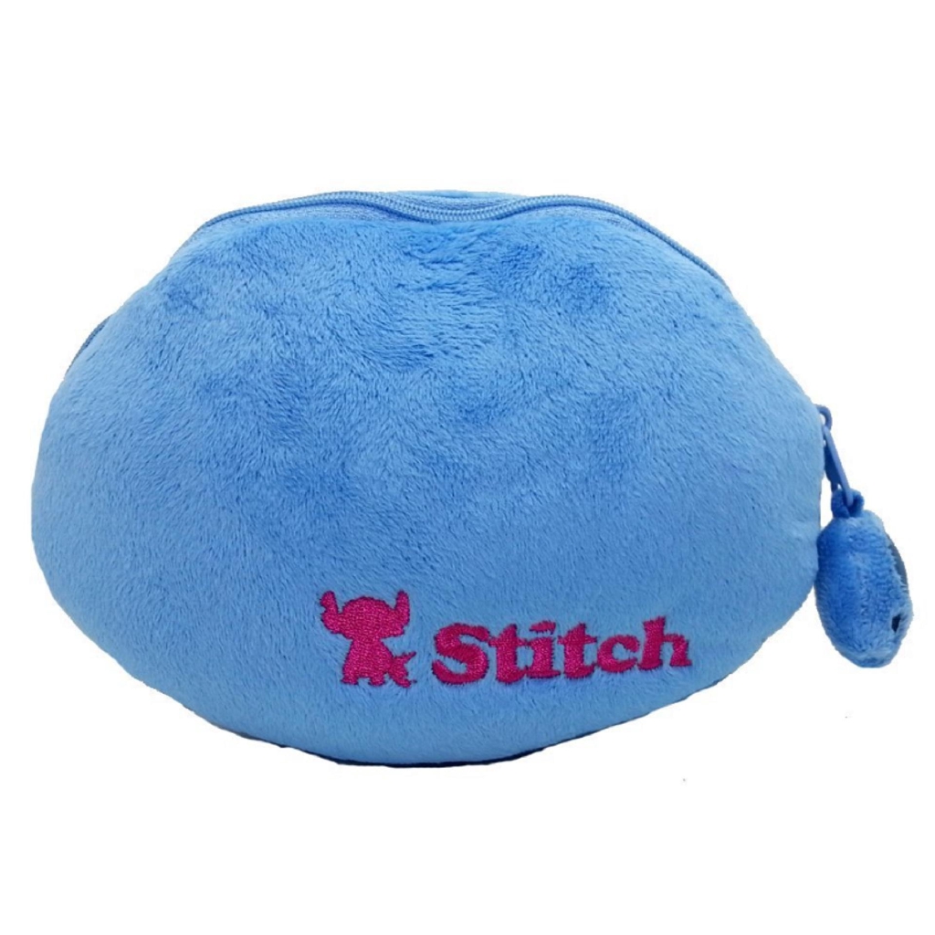 stitch plush in pouch