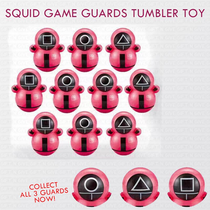 Squid Game Minifigure Guards Tumbler Figure Doll Collection Toys for Boys Girls Kids