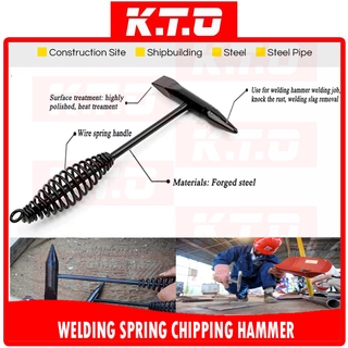 TEIDEA Welding Chipping Hammer – Multifunctional Slag Removal Tool, Forged Steel With Wooden Handle, For Construction & Auto Repair