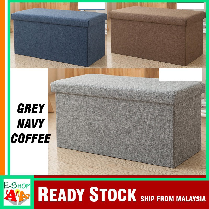 Kotak Simpan Barang Pelbagai Fungsi Kualiti Tinggi Kerusi Duduk Storage Box Multifunction Living Home Shopee Malaysia