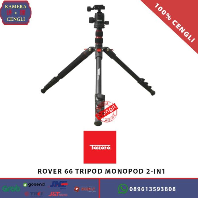 Takara Rover 66 / Rover66 Ball Head Tripod Monopod 2in1 Original Shopee Malaysia