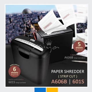 A606B / 601S Office Paper Shredder (Strip Cut) (Affordable type)