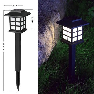FREE GIFT CHERRY Outdoor Solar Pathway Lights Garden Lantern Color-changing