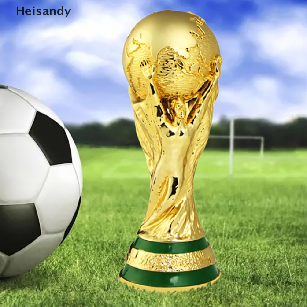 [Hei] World Cup Football Trophy Resin Replica Trophy Model Soccer Fan Souvenir Gift COD