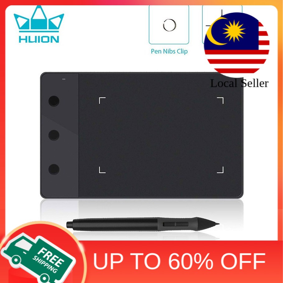 HUION Digital Graphic Drawing Tablet H420 Shopee Malaysia