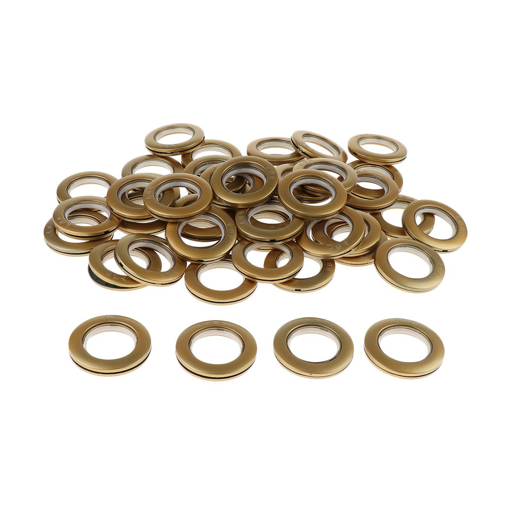 Pack Of 45 Plastic Snap Ring 66mm For Bathroom Shower Curtain
