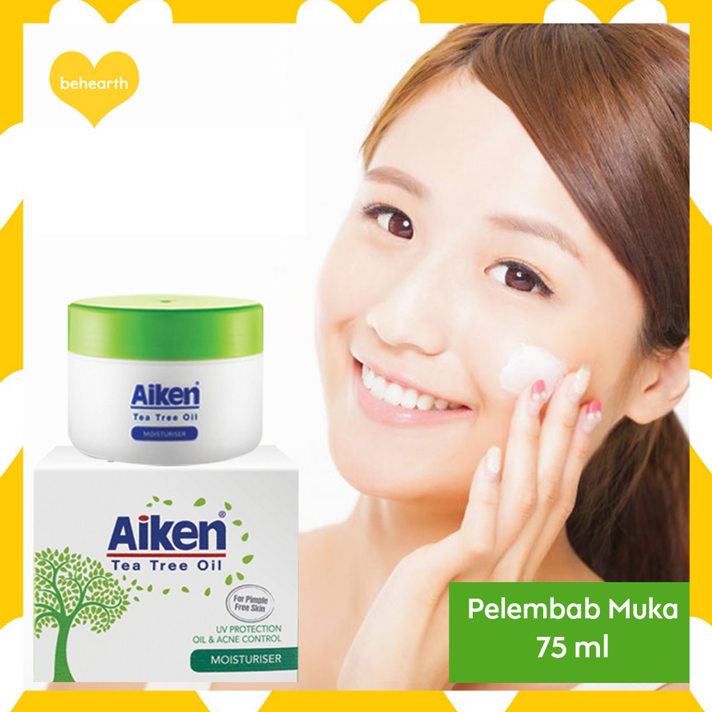 Aiken Moisturizer Tea Tree Oil Pelembab Muka Minyak Pati Pokok Teh 75