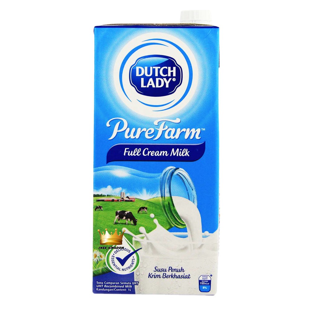 Dutch Lady Pure Farm Full Cream Uht Milk 1 Carton 12pkt X1 Litre 1carton Susu Berkhasiat Susu Dutchlady Shopee Malaysia