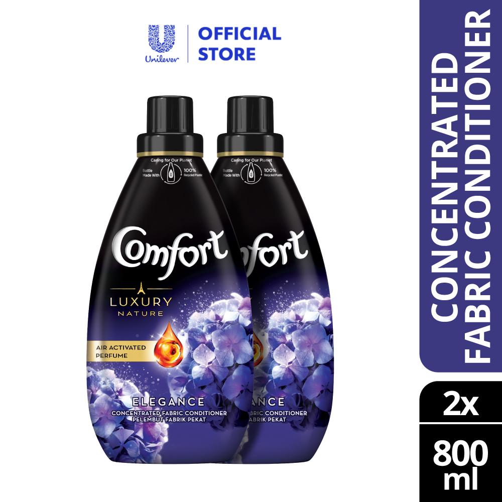 Comfort Concentrated Fabric Softener Luxury Nature Elegance (800ml X 2 ...