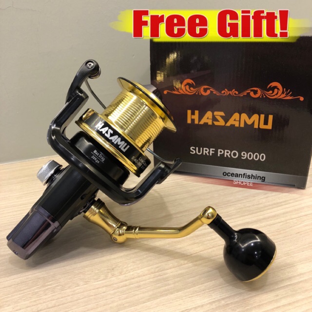 HASAMU SURF PRO 9000 SURFCAST SPINNING FISHING REEL | Shopee Malaysia