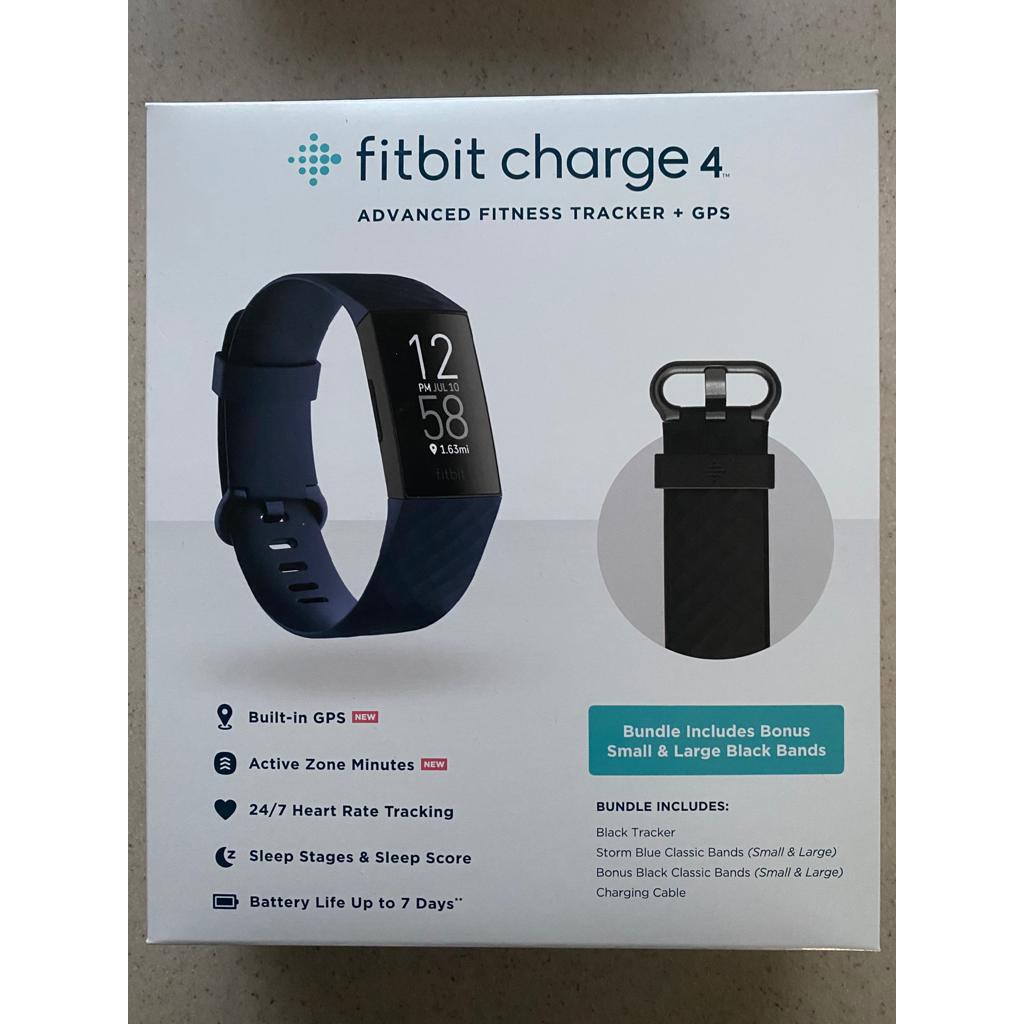 fitbit charge 4 fitness tracker bundle