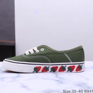 vans strawberry shoes green