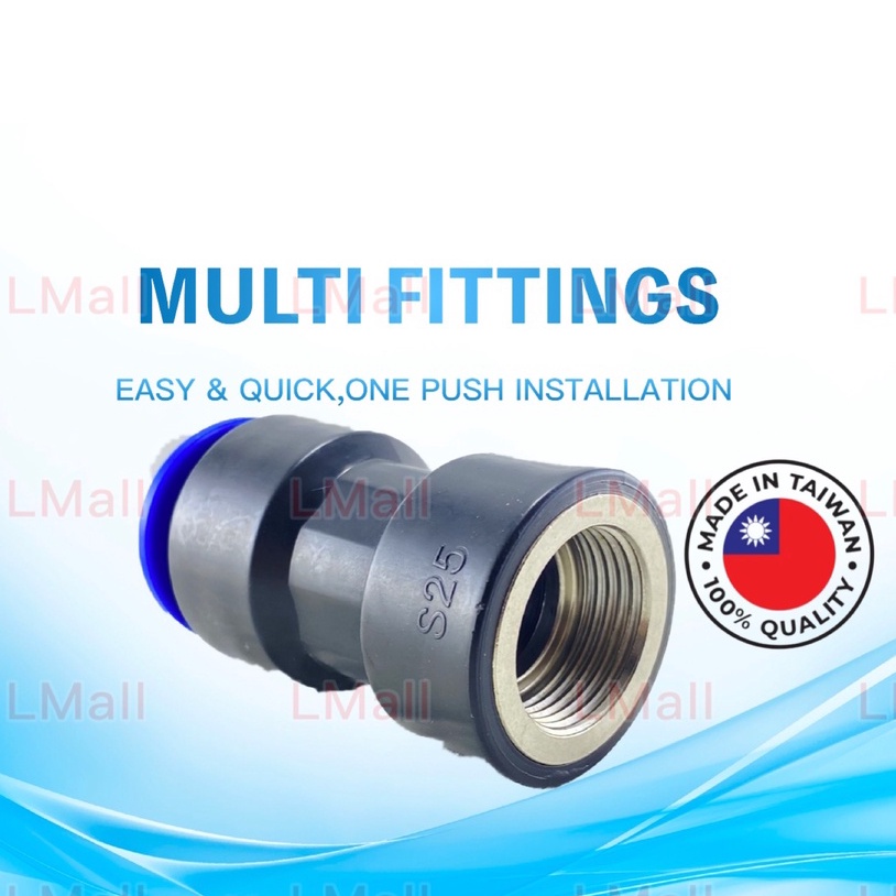 SEMENYIH KIZ MULTI FITTINGS MULTI FEMALE SOCKET MULTI PIPING USAGE POLY/PPR/HANSEN PIPE SIZE