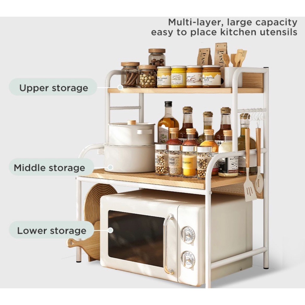 3 Tiers Premium Oven Rack Kitchen Rack Kitchen Organizer Oven Rack Rak