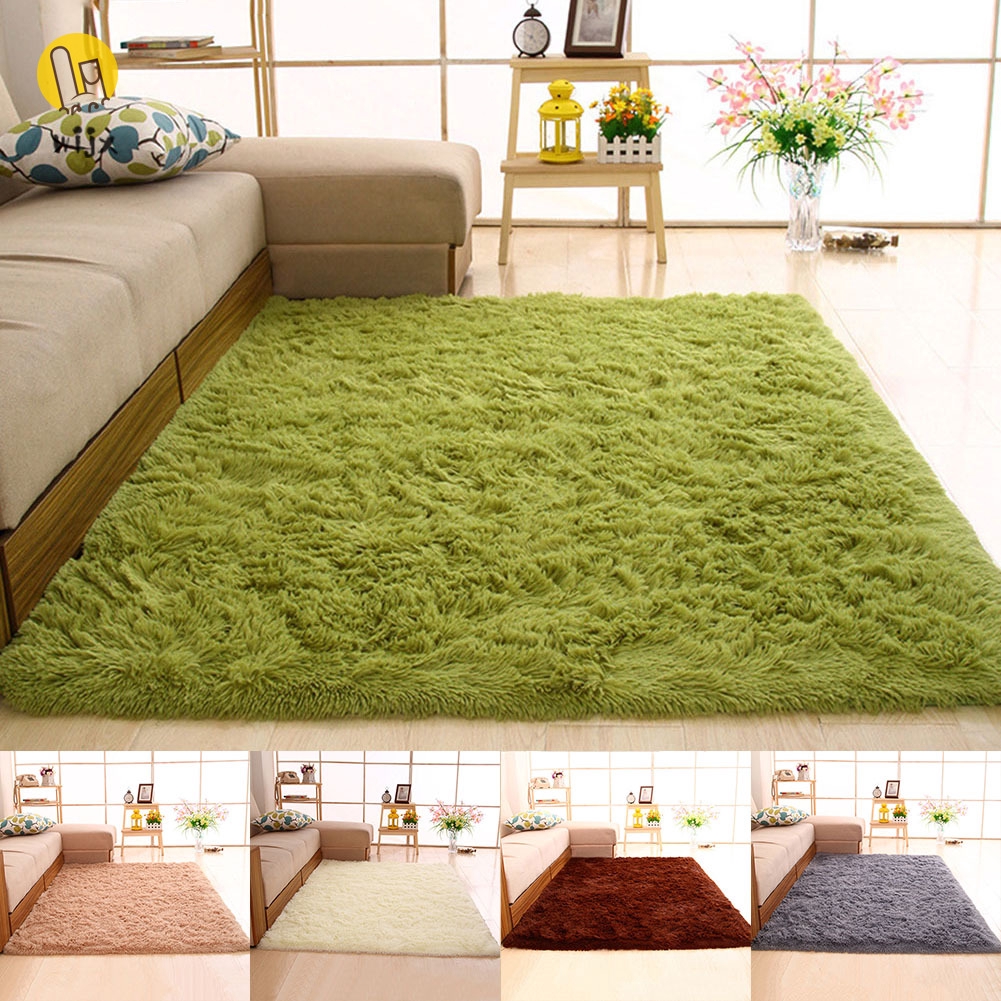 Wijx Summer Korean Modern Living Room Rugs Bedroom Soft Shaggy Carpet Anti Slip Fluffy Plush Rug My Shopee Malaysia