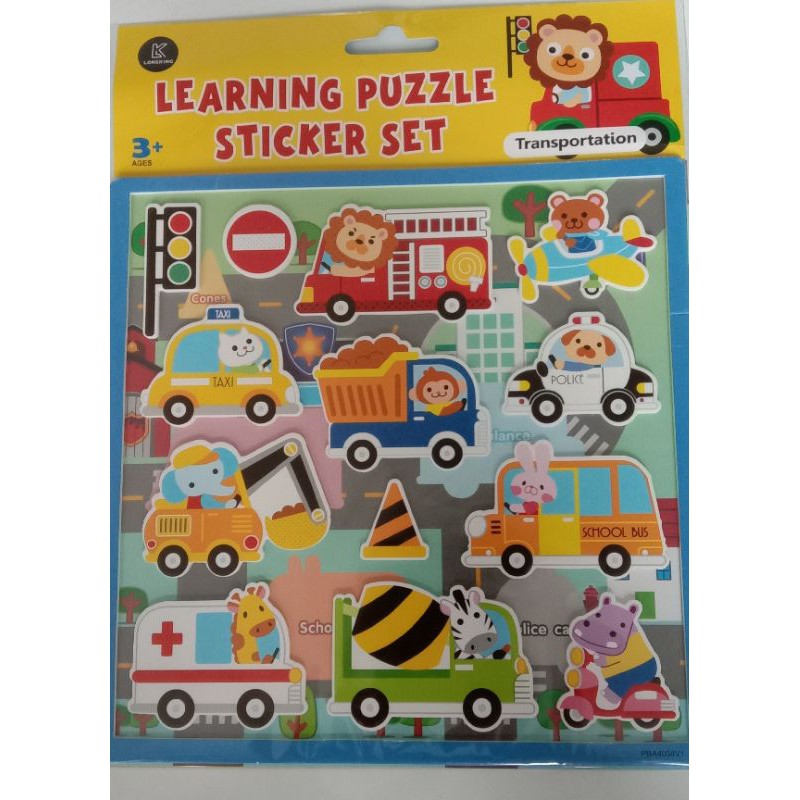 3D Learning Puzzle Sticker Set Kids Fun Learning Shopee Malaysia