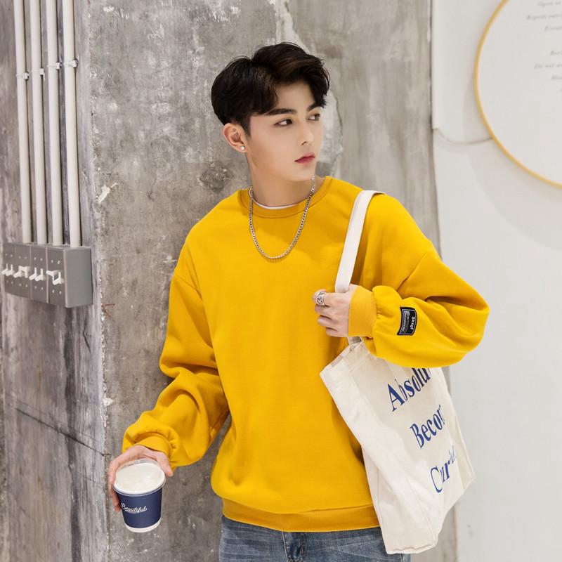 mens yellow pullover