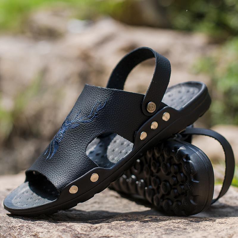 mens extra wide slide sandals