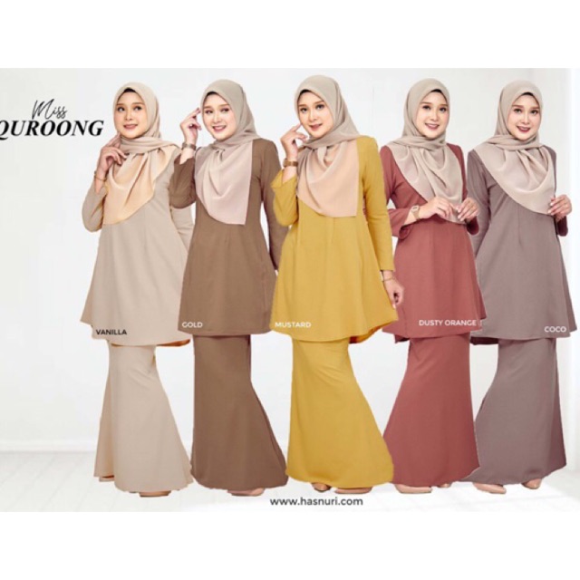  Baju  kurung  miss Quroong by Hasnuri  Shopee Malaysia