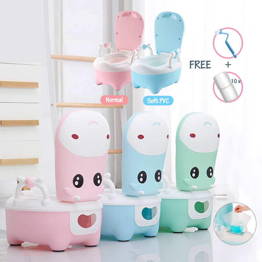 Ready Stock Portable Baby Potty Toilet Bowl Cow Cartoon Potty Childrens  Toddler Potty Kids Wee Wee Training Toilet Seat | Shopee Malaysia