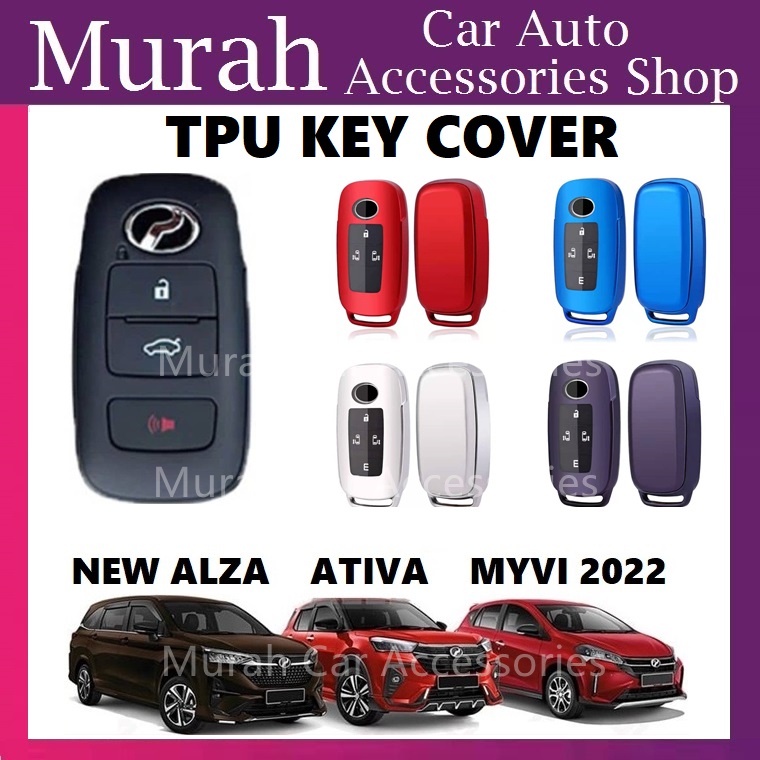 Perodua ATIVA MYVI VELOZ ALZA 2022 Chrome Reflection TPU Car Key Cover