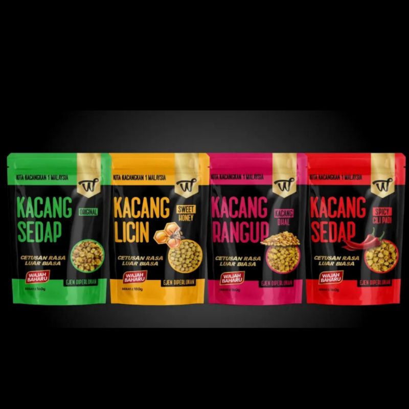 [WANY'S SNACKS] KACANG SEDAP in POUCH (ORIGINAL/SWEET HONEY/DHAL RANGUP ...