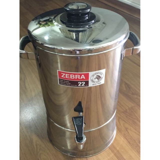 Zebra Stainless Steel Cooler / Water Dispenser (22cm 24cm) Shopee