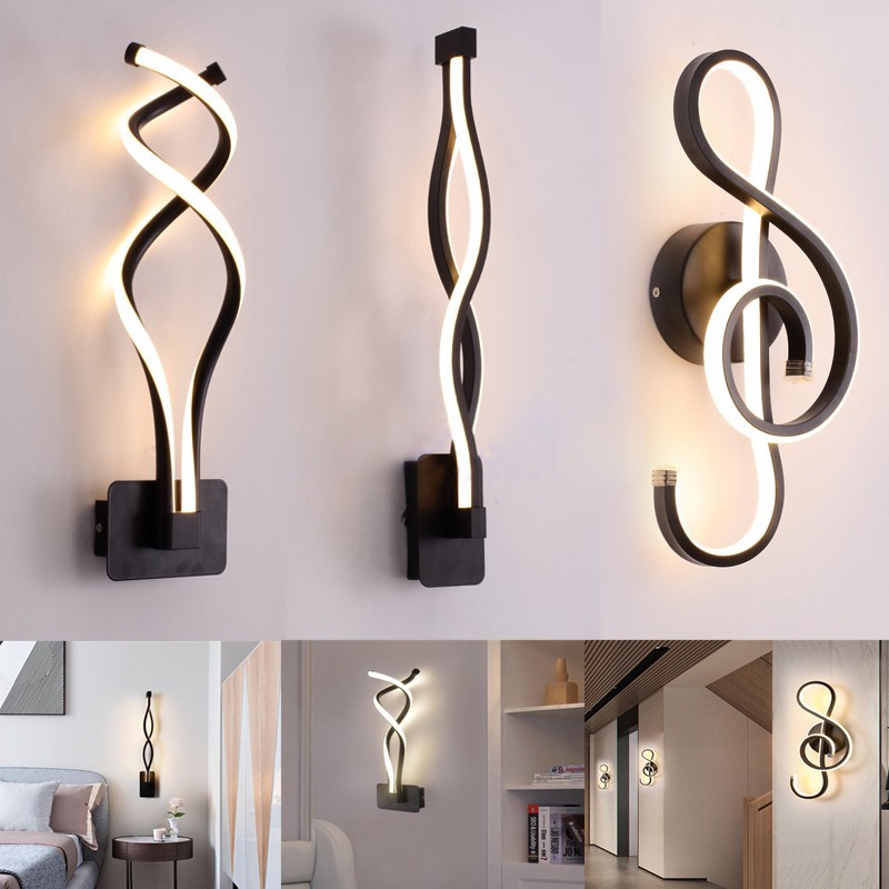 Wall Lamp Led Nordic Modern Sconces Bedroom Bedside Lighting Aisle Stairs Creative Living Room Background Lights Ee Malaysia - Modern Wall Sconces For Bedroom