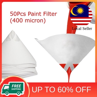 50X 147/190/400 Micron Paper Paint Strainer Filter Purifying Straining Nylon Cup 