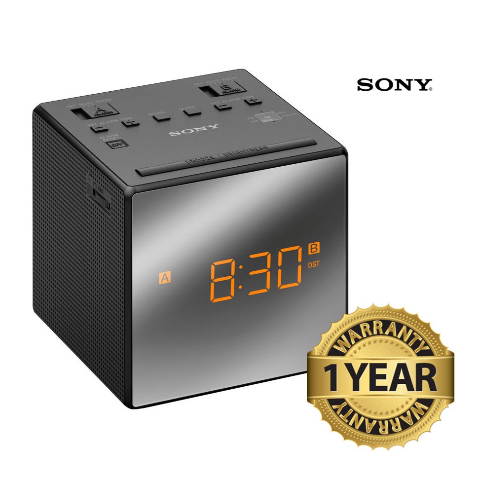 Sony Radio Clock With Dual Alarm ICFC1T/B Shopee Malaysia