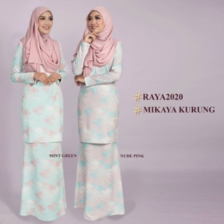 RAYA 2021 BAJU KURUNG  CARISSA PRINTED MUSLIMAH NURSING 