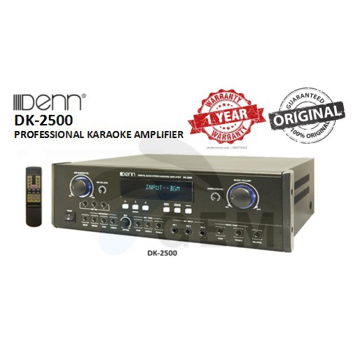 Denn Professional Karaoke Amplifier Dk 2500 Shopee Malaysia